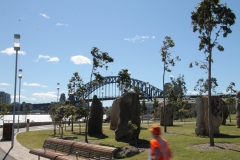 Første møde med Sydney Harbour Bridge